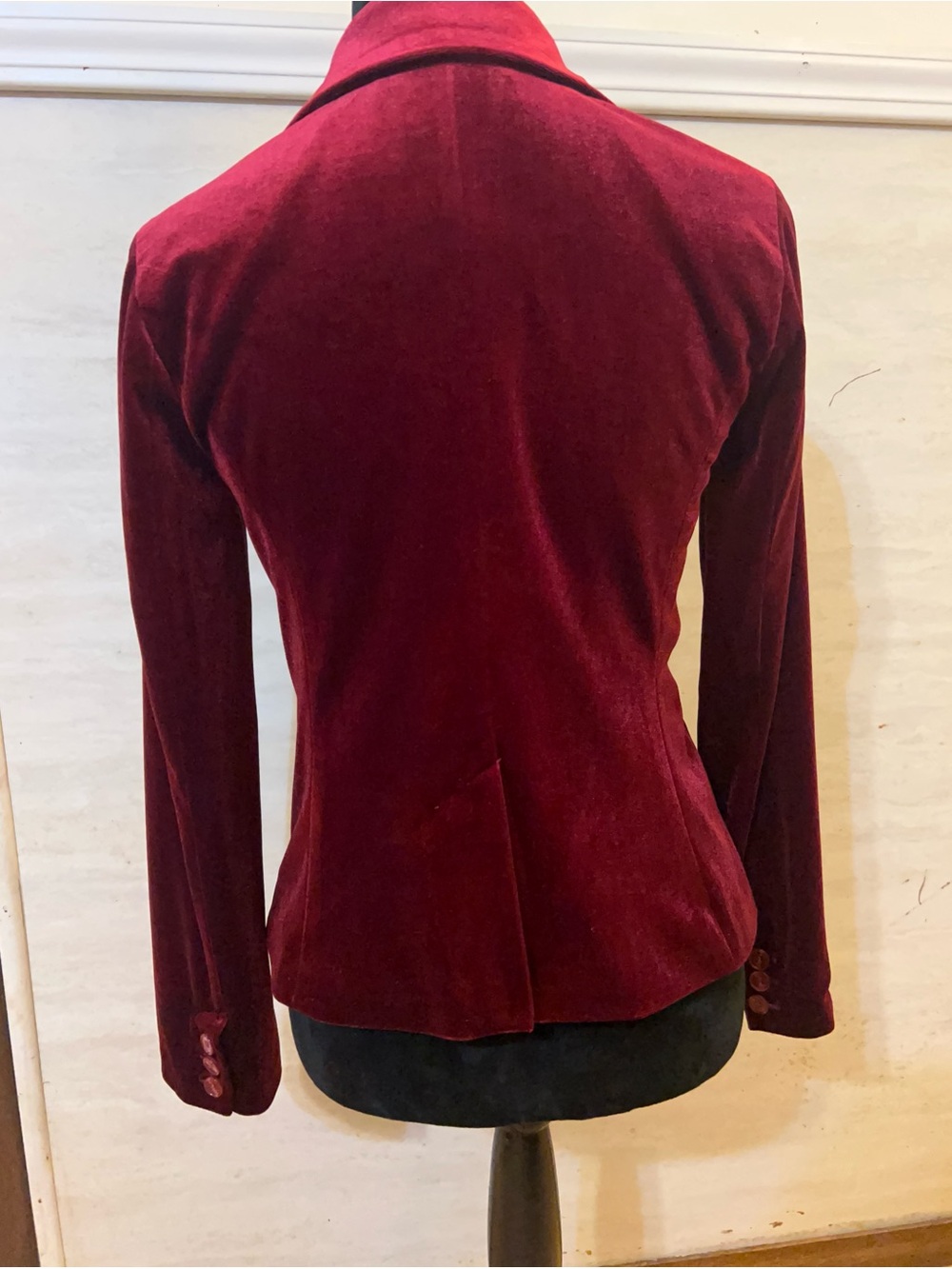 ModCloth Burgundy Velvet Blazer - Picture 4 of 11